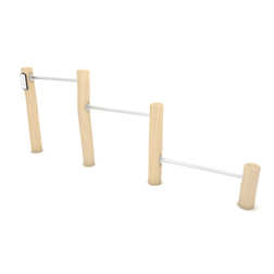 Triple push-up bars robinia